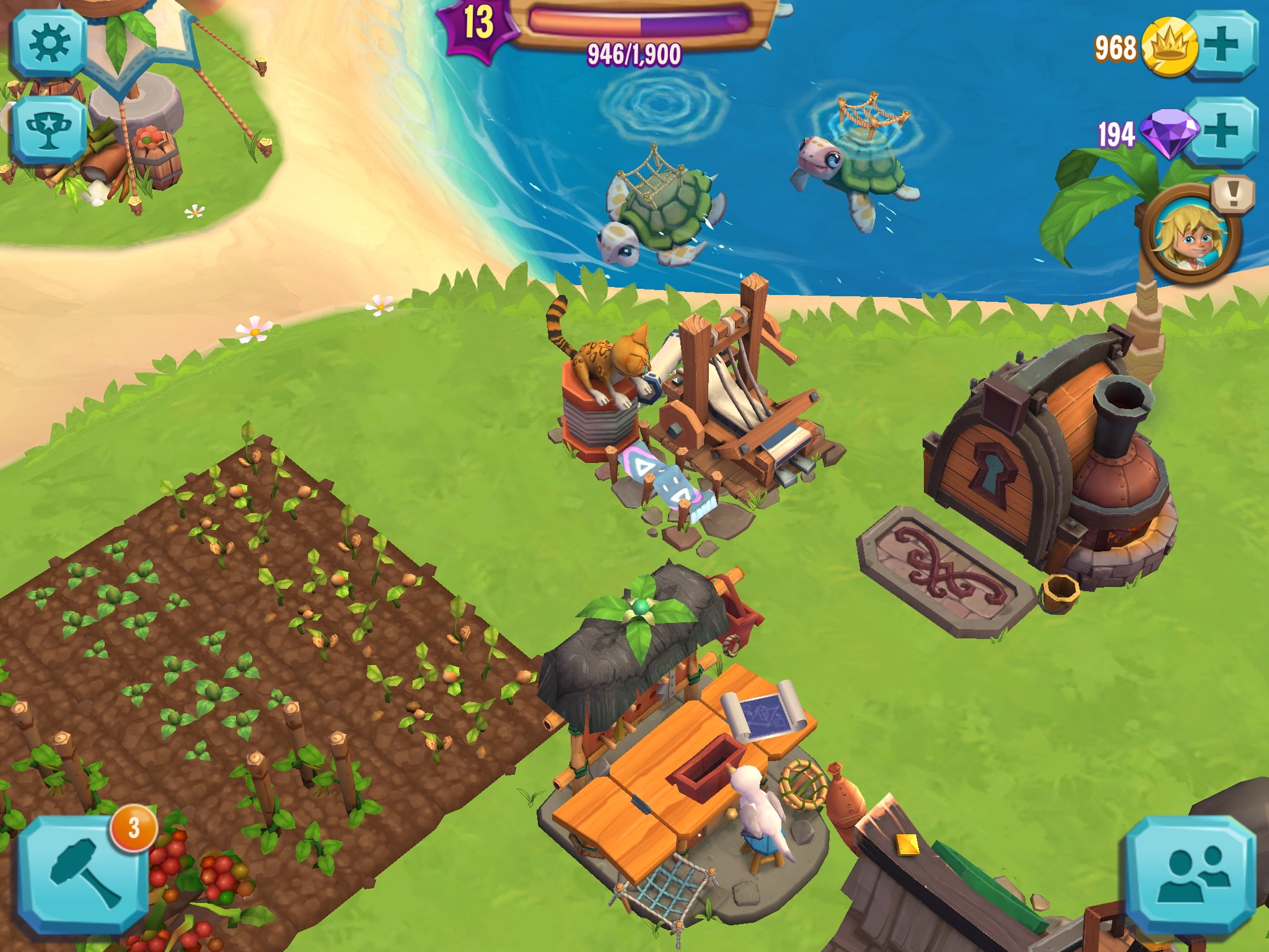 Paradise Bay, city builder, Hay Day, fun game