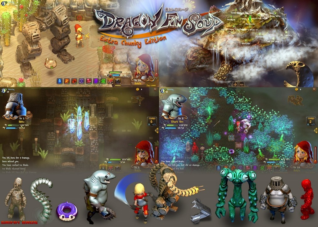 Dragon Fin Soup, Extra chunky, Vita, Steam, Indie
