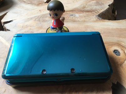 small 3DS, original release, aqua blue