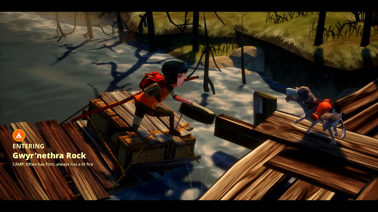 Flame in the Flood boarding raft