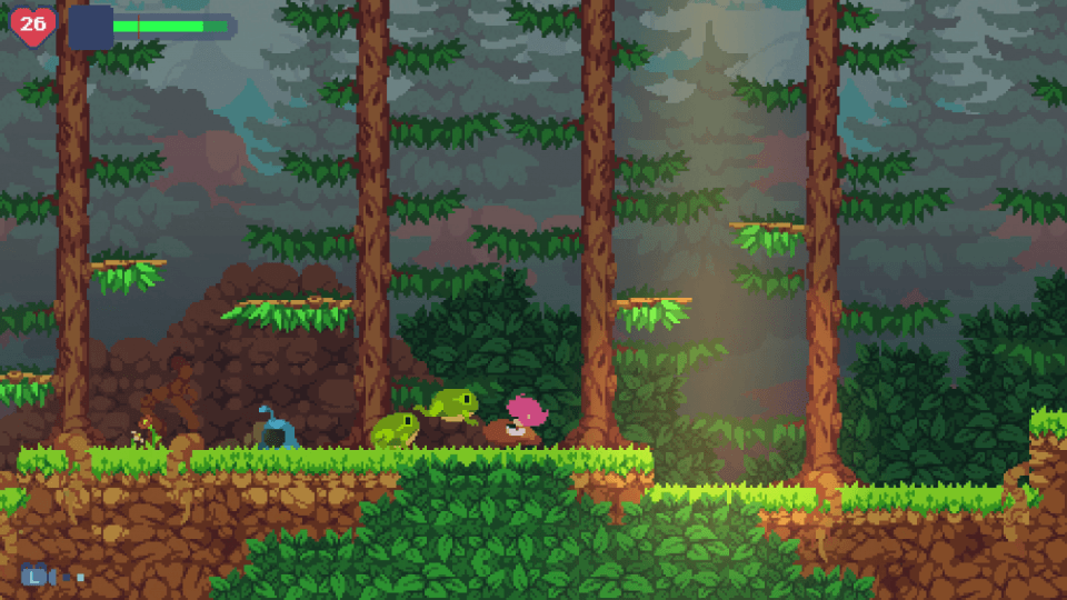 Phoenotopia: Awakening Ladiesgamers.com Fighting in the woods