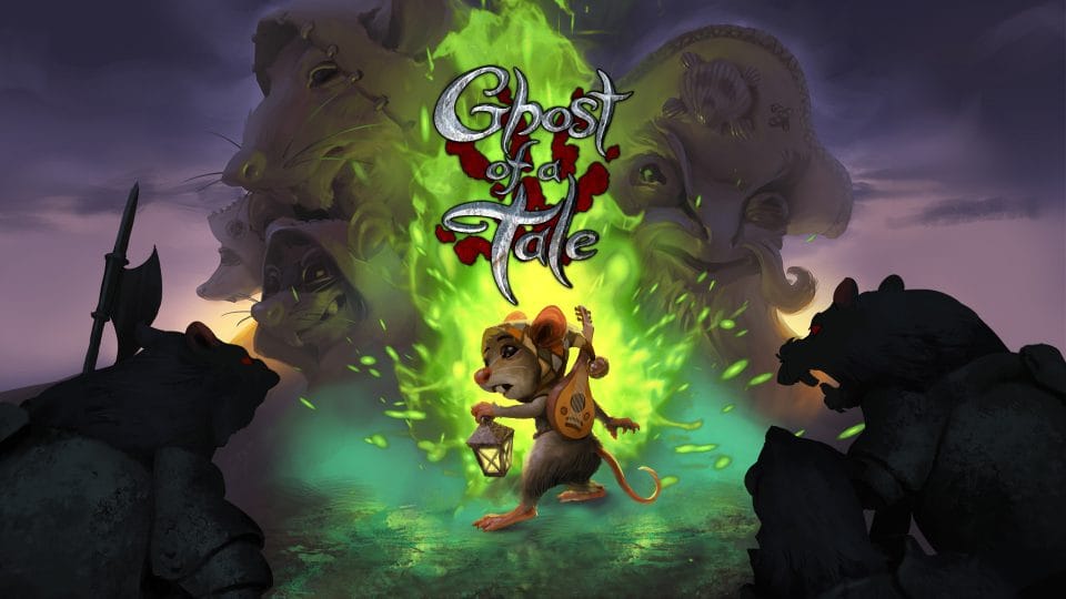 Promotion image for Ghost of a Tale with a mouse holding a lantern. Published on LadiesGamers