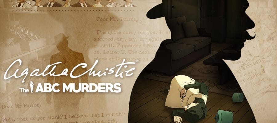 Promotional image for Agatha Christie - The ABC Murders showing a silhouette of Hercule Poirot. Published on LadiesGamers