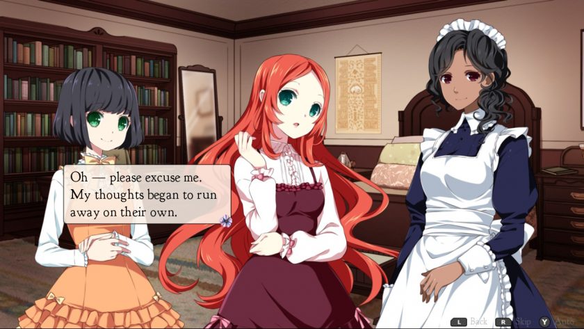 A Little Lily Princess. LadiesGamers.com. Sara, Jessie, and Marriette in Sara's rooms. Sara is apologizing for letting her mind wander.
