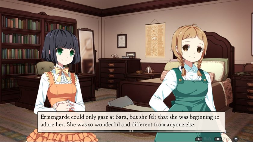 A Little Lily Princess. LadiesGamers.com. Sara and Ermengarde in Sara's rooms. They are sharing a sweet moment.