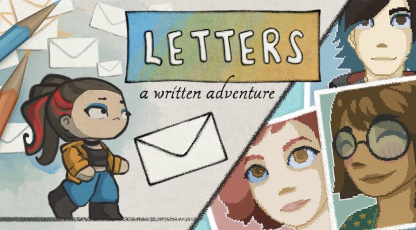 Title artwork for Letters - a written adventure. Published on LadiesGamers