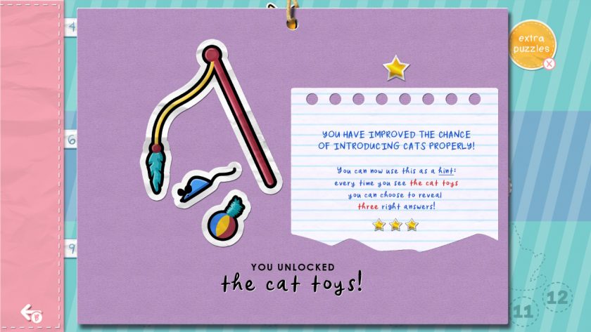 Sudocats. Ladiesgamers.com. One of the hint granting cat toys.
