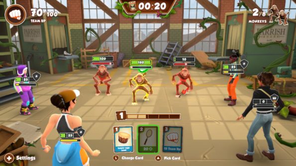 Jumanji: The Curse Returns. Ladiesgamers.com. Another battle. This one against a group of monkeys.