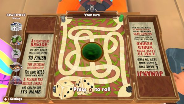Jumanji: The Curse Returns. LadiesGamers.com. A shot of the Jumanji board.