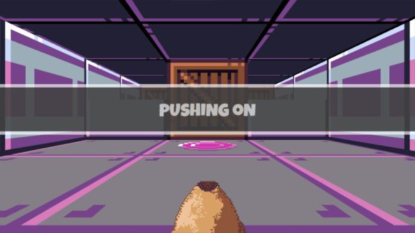 A puzzle room named Pushing On.
