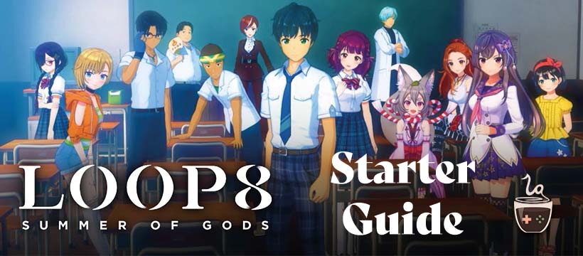 The title image of Loop8 the game with all characters depicted