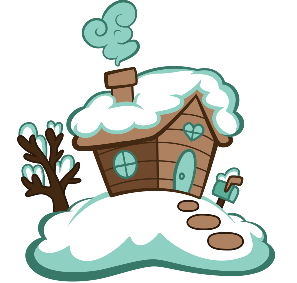 Logo of Whitethorn Games, a little cottage in a snowy land.