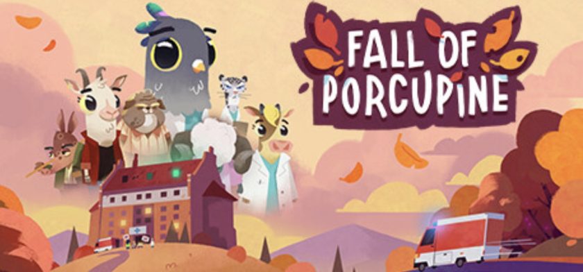Promotional image for Fall of Porcupine showing a colourful image of cute animals. Published on LadiesGamers