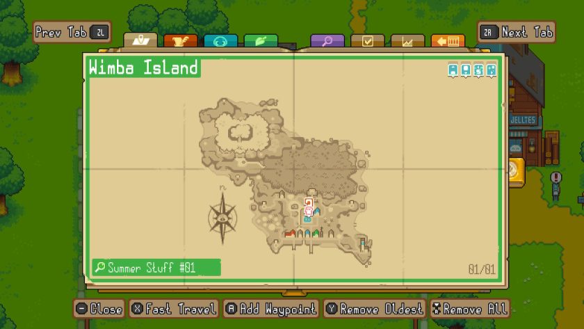 Map of Wimba Island.