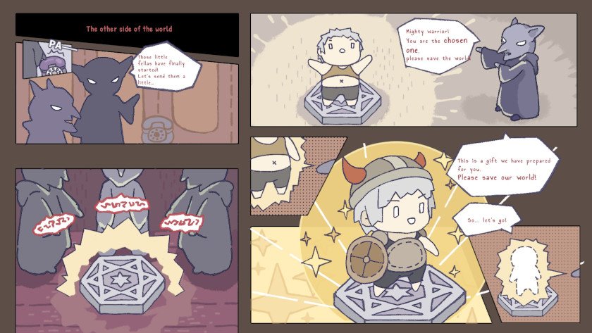 A comic-book style story plays out, encouraging the PiPi to summon more heroes.
