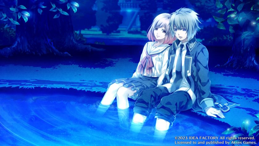 Senri and Koharu are relaxing in the ship pond
