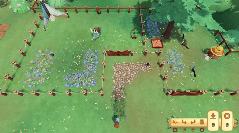 The farm in Paleo Pines seen from the top down