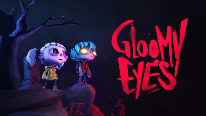 Gloomy Eyes logo and Key Art.