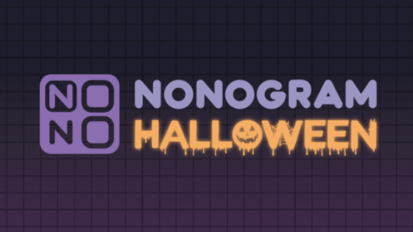 Nonogram Halloween logo and Key Art.