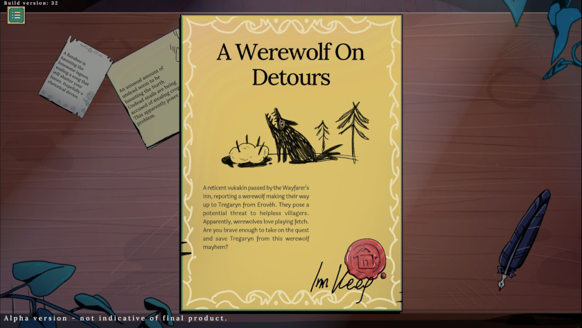 A quest called a werewolf on detours.