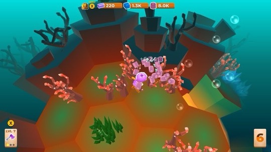 image shows the character collecting wood