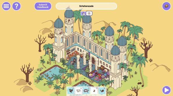 an Arabian knights scene