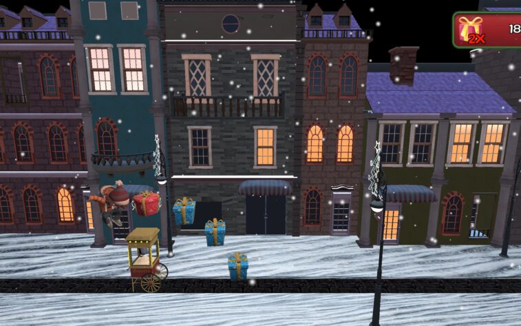 Games Advent Calendar Jumping for presents