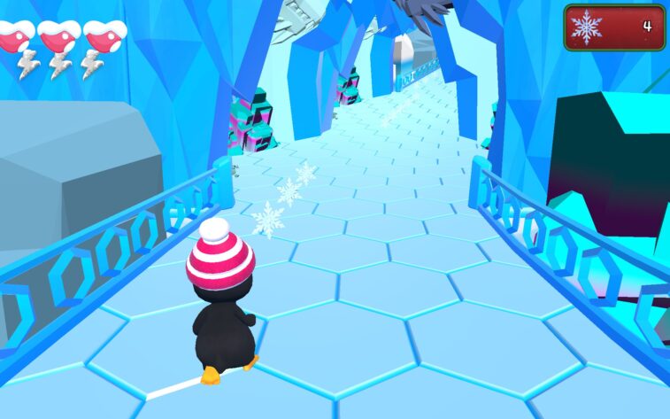 Games Advent Calendar Running for snowflakes.