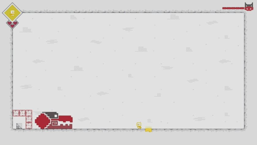 Colored Effects, image show a smal head in the corner of a white screen