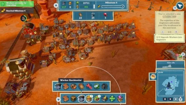 Worker Bots menu