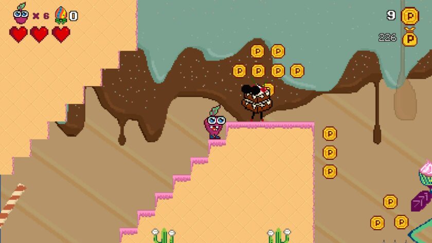 Petey Pedro UnBEETable Adventure a deadly cake walks toward petey