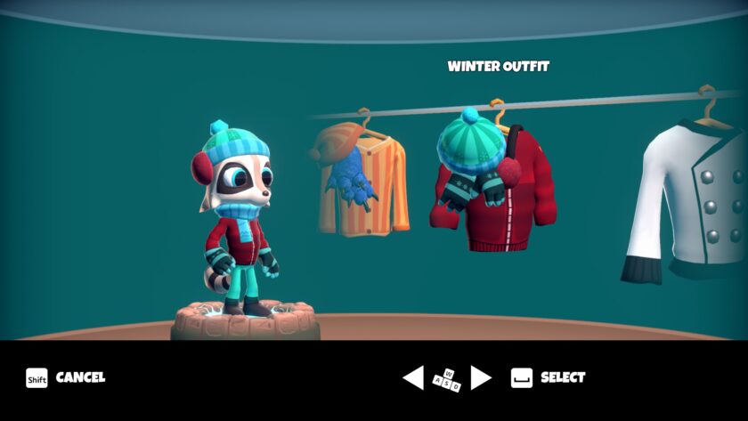 Raccoo Venture cosmetic outfits