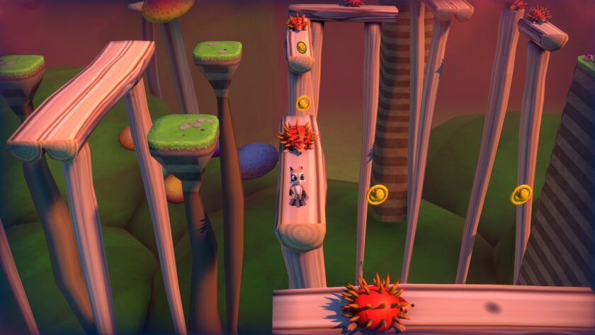 Raccoo Venture hedghogs on platforms