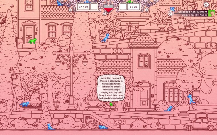 A pink town.