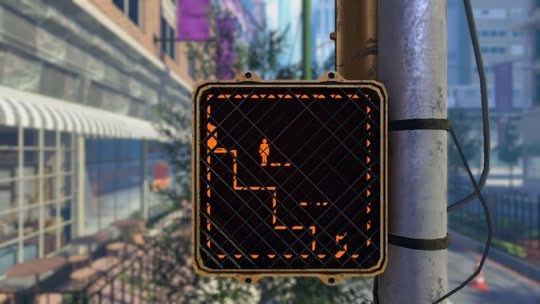 a puzzle set within a traffic light