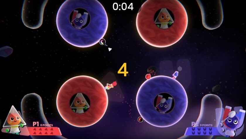 Which Way Up: Space Olympics a game with bombs