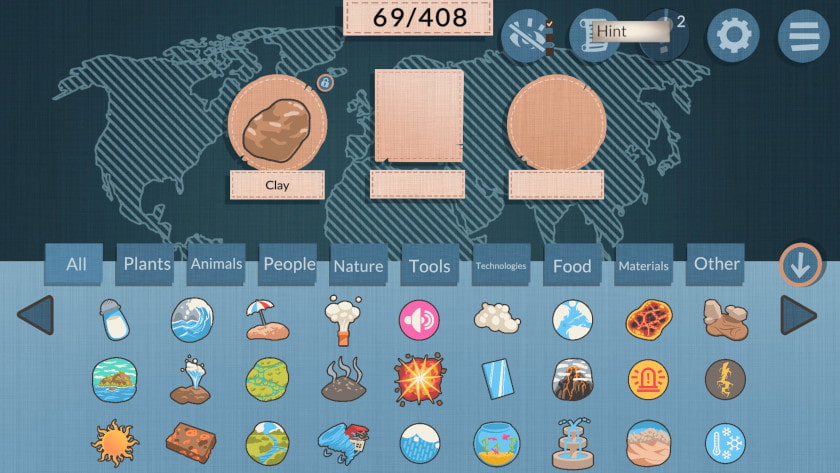 A piece of clay is set to be merged with some other item.