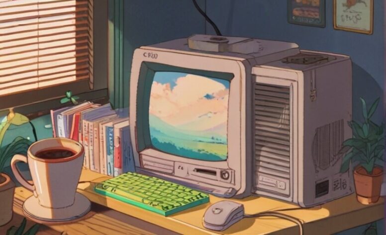 Thoughts on 10 years (sort of) in Gaming An image of an old computer with a green keyboard