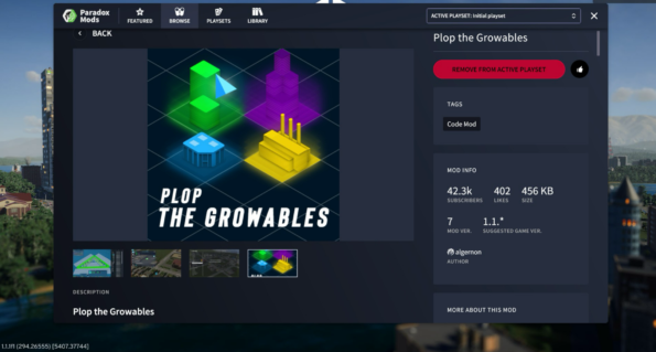 Best Mods for Cities: Skylines 2, Plop the Growables