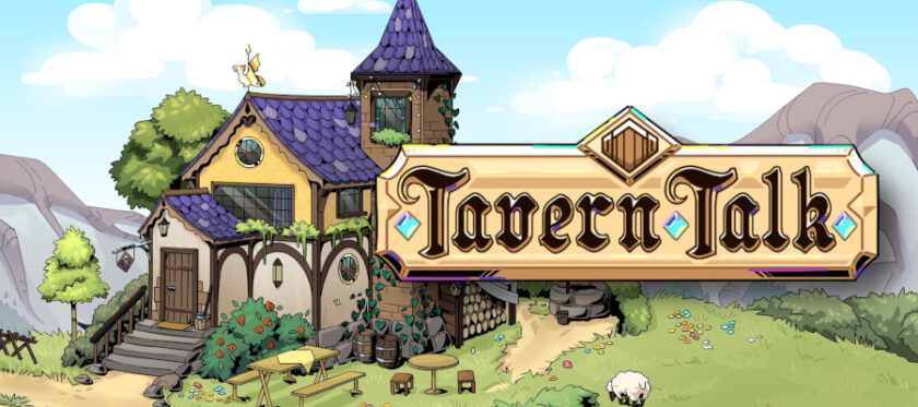 Promotional image for Tavern Talk showing a stylised inn. Published on LadiesGamers