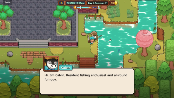 Everafter Falls Calvin the fisherman or should that be fishercow