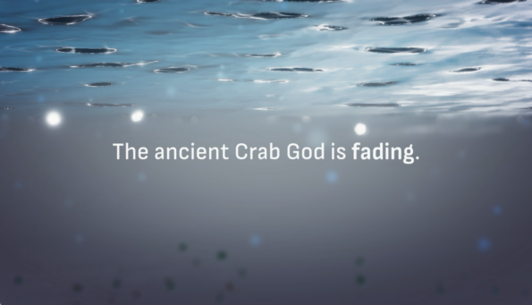 Crab God The ancient crab god is fading, help the crablings migrate