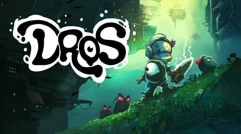 Promotional image for DROS showing the main characters in a green swampy looking area. Published on LadiesGamers