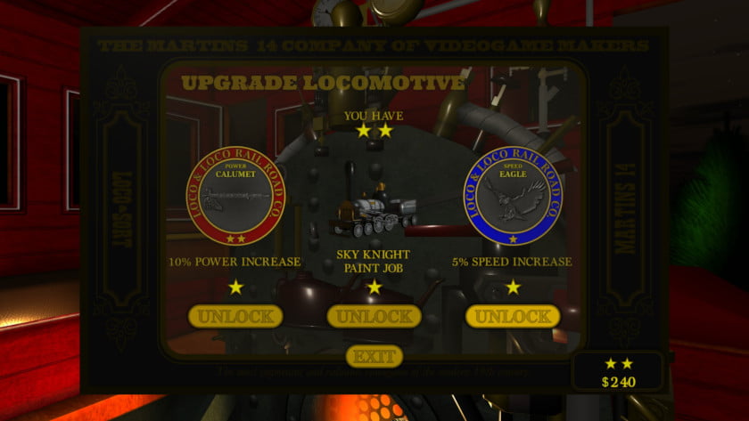A locomotive upgrade screen in Loco-Sort.