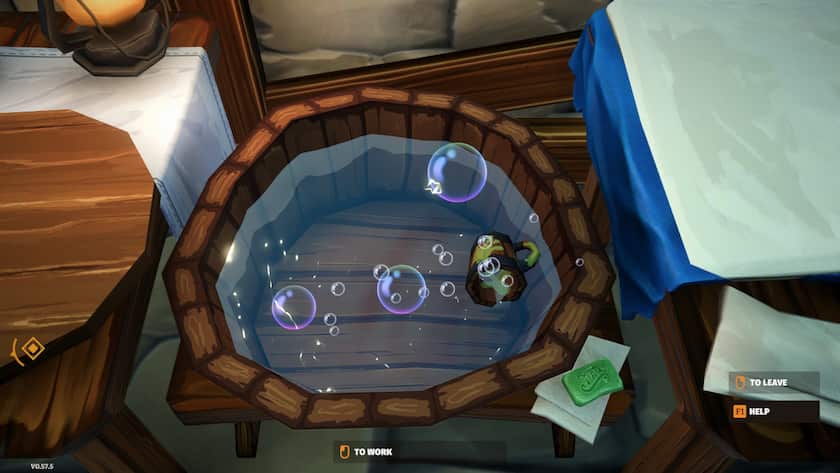 Washing a cup in Tavern Manager Simulator.