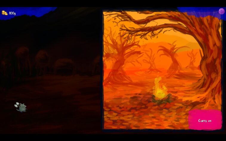 Idylls of the Lunar Maria a picture of a camp fire