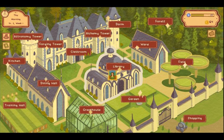 Whimel Academy the map
