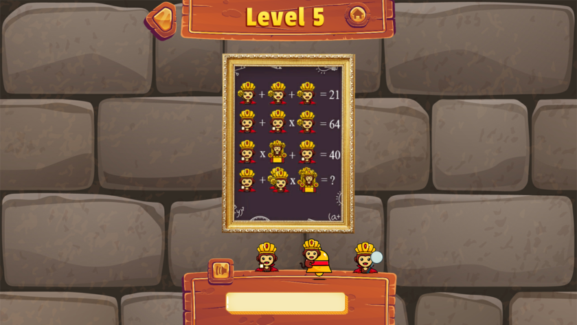An image from Riddle Tower showing one of the games maths riddles.