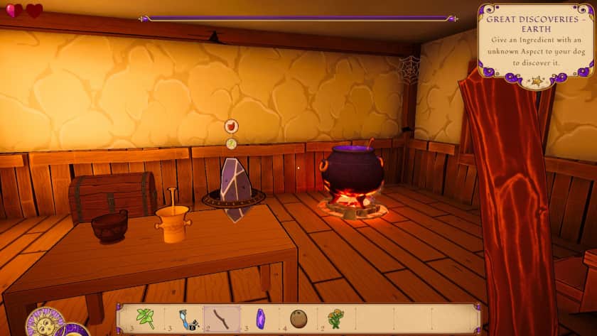 The cauldron inside your house in Alchemist: The Potion Monger.