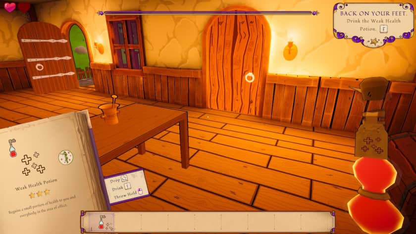 The worktable in your lab in Alchemist: The Potion Monger.